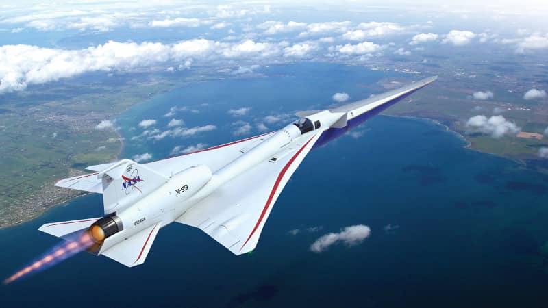 How the X-59 could look in flight. 