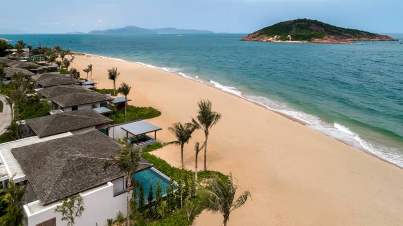 Anantara Quy Nhon has a spa with a tea lounge and three cliffside treatment pavilions.