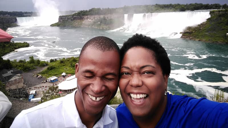 Today, Honoré and Rachel live in Canada together. Here they are pictured at Niagara Falls.