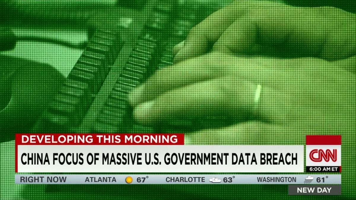 Hackers Steal Data From Millions Of U S Government Employees Cnn Video