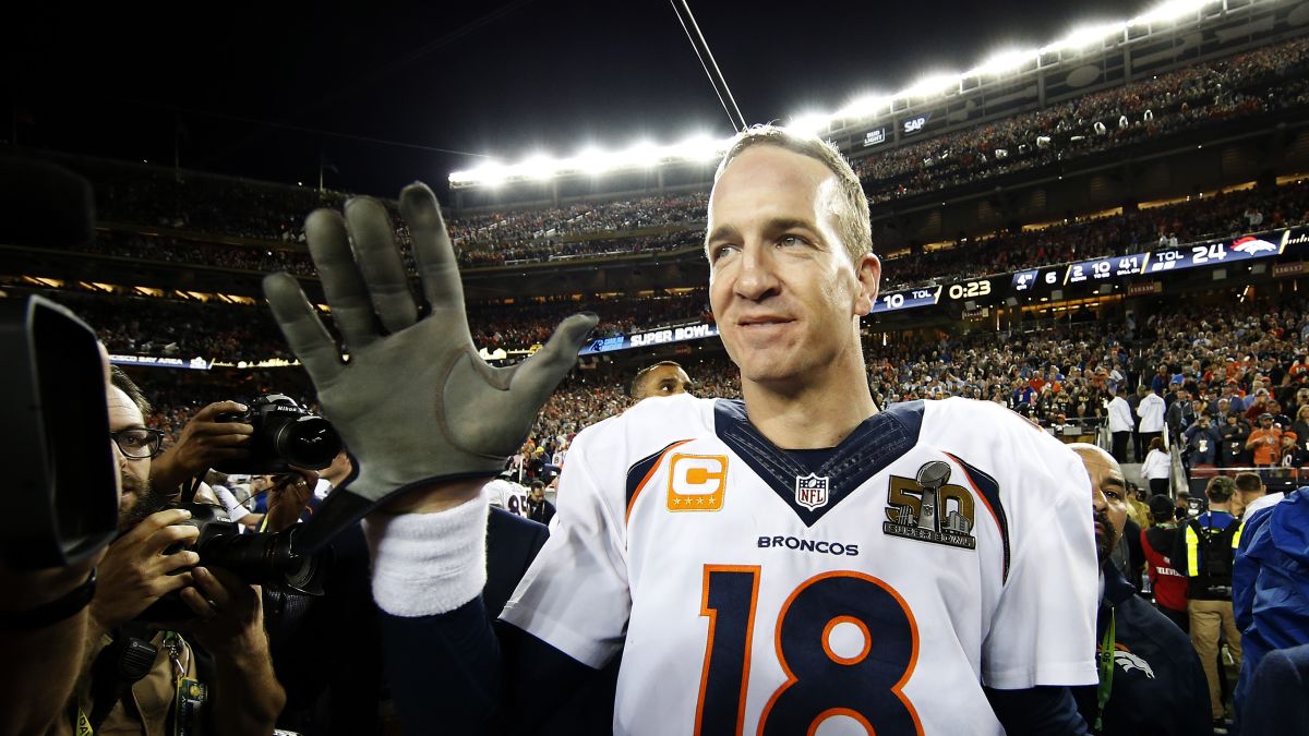 Peyton Manning #18 Denver Broncos /Colts Home Super Bowl 50/XLI