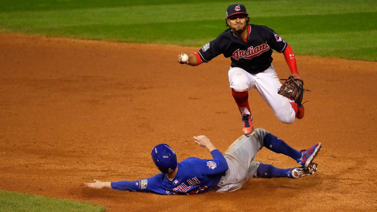 Tense Cubs-Indians World Series Game 7 resumes after rain delay