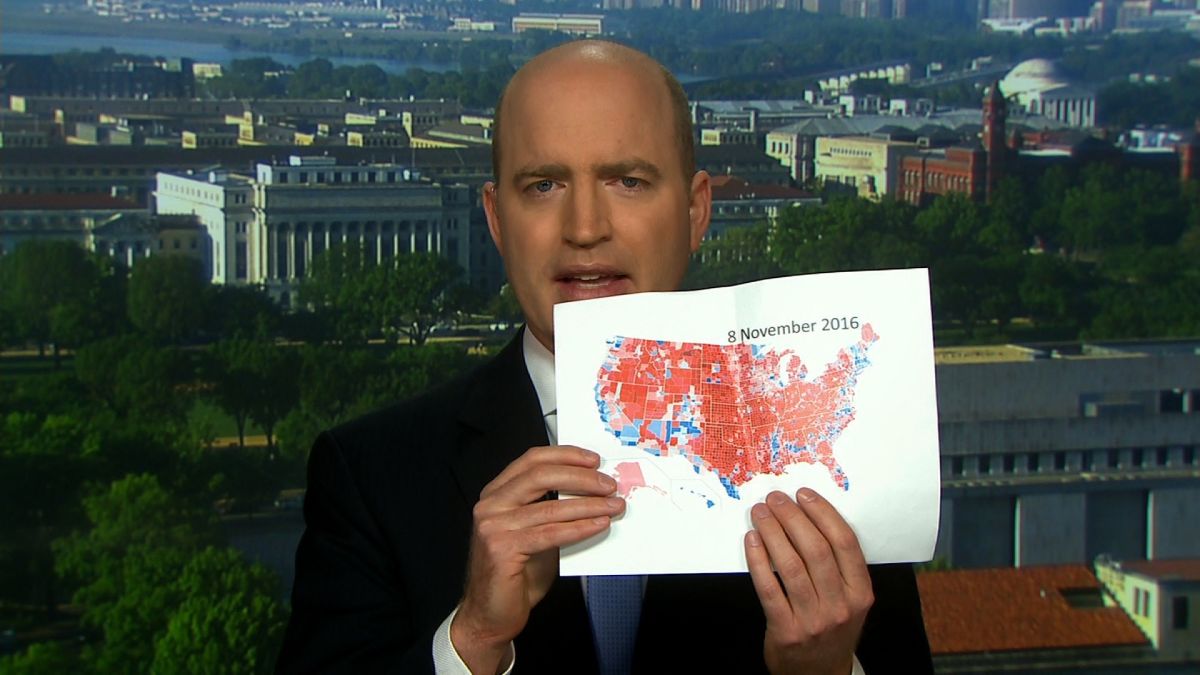 Journalist Trump Brought Printed Map Handouts Of Electoral Wins To Interview