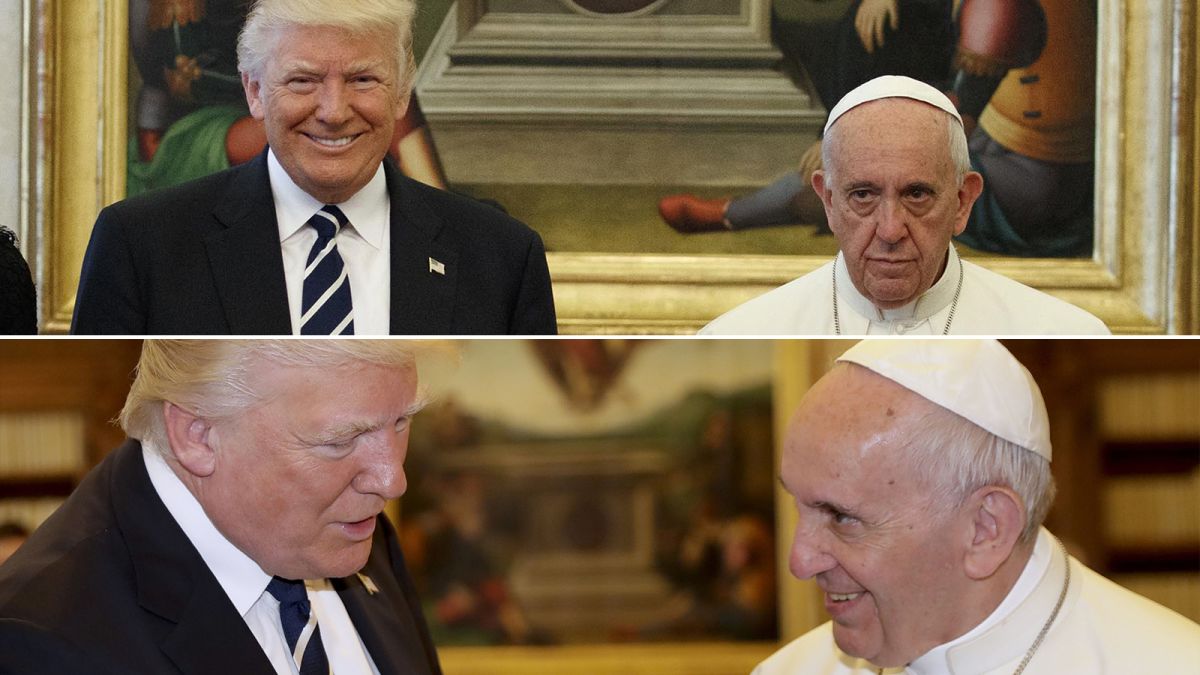 kok ordlyd Tilståelse The tale of Donald Trump's visit with Pope Francis, in 2 pictures | CNN  Politics