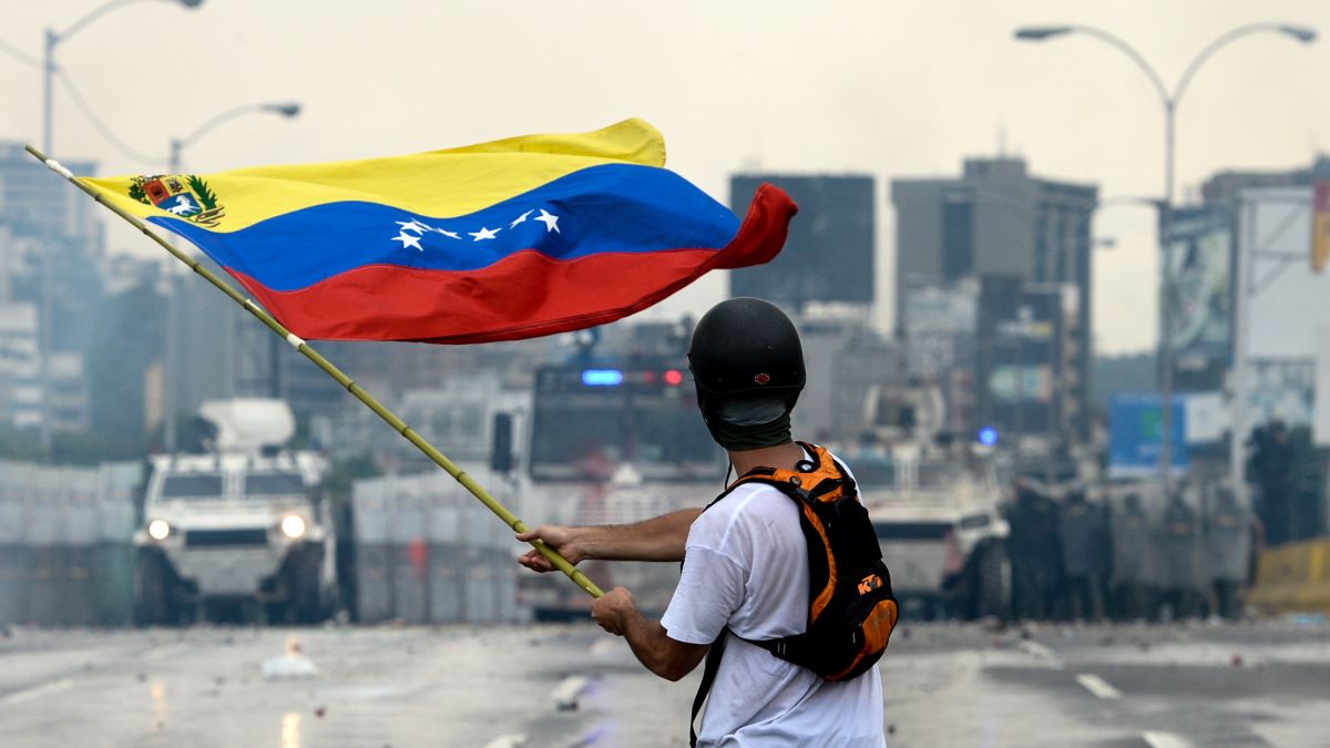 CARACAS VENEZUELA Street Sign Venezuelan flag city country gift 