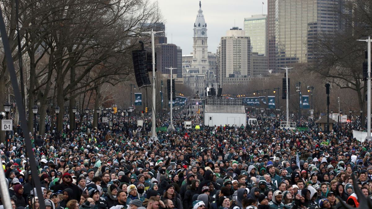 Eagles Parade: Philly Celebrates Its Super Bowl Win As Only Philly Can :  The Two-Way : NPR