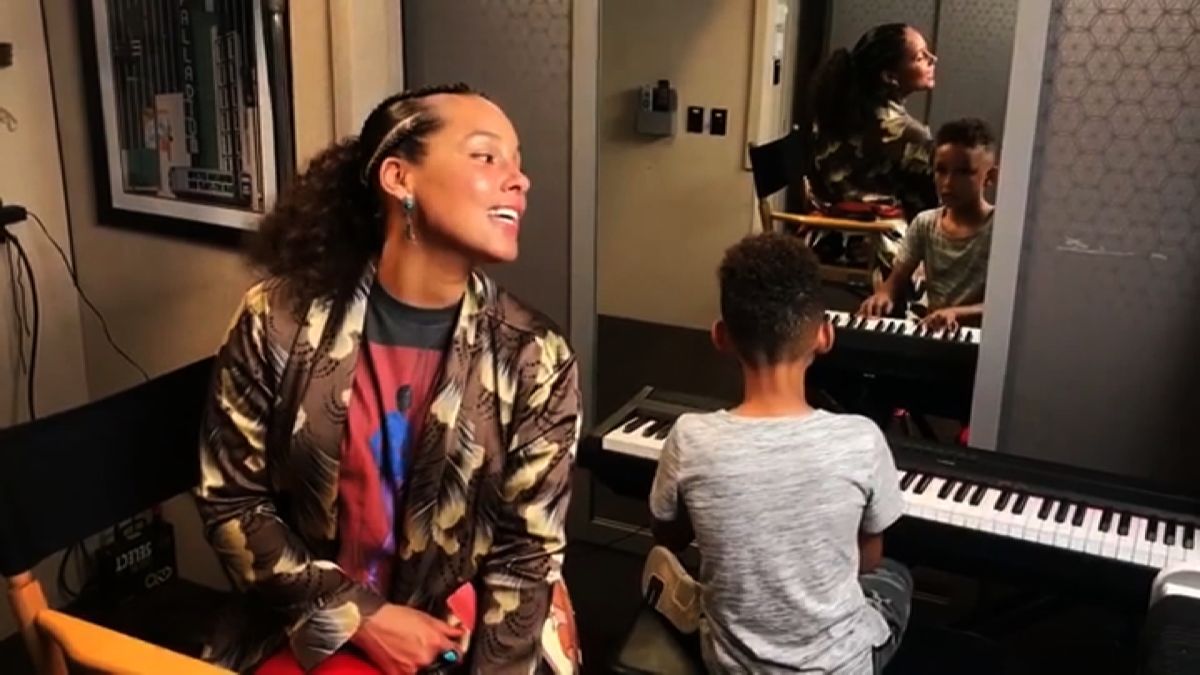 Alicia Keys shares duet with her son | CNN Business