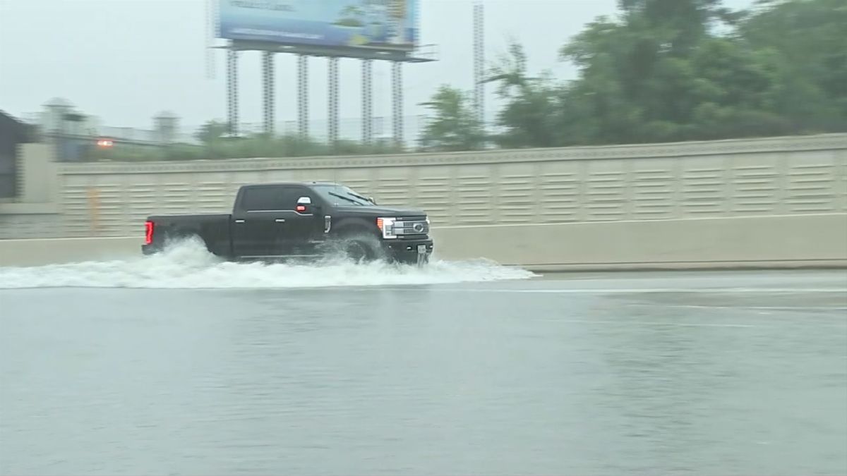 Houston streets flood after heavy rains, sparking memories of Harvey