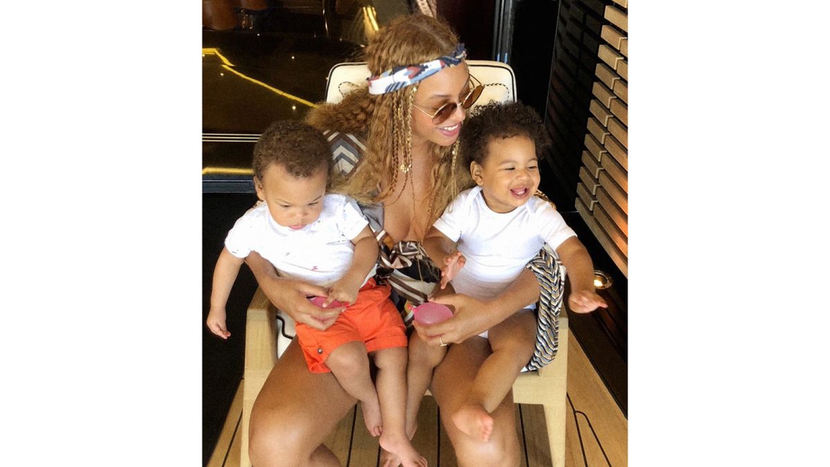 Image result for BeyoncÃ© posts new photo of twins