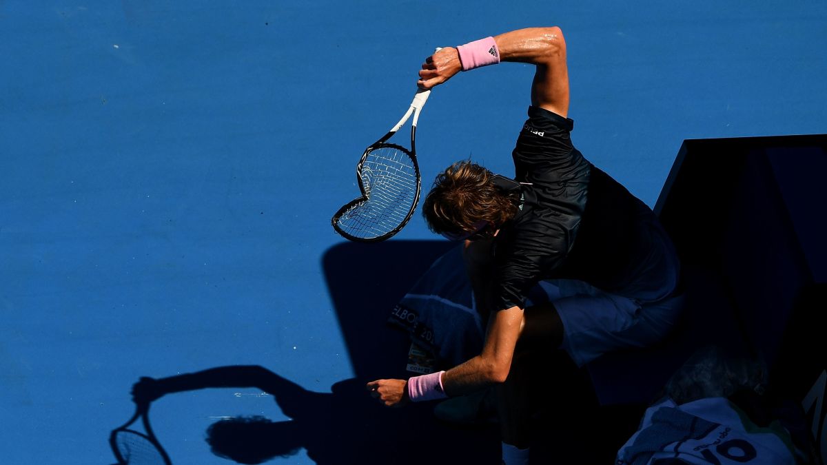 Alexander Zverev Pummels Racket In Australian Open Meltdown Cnn