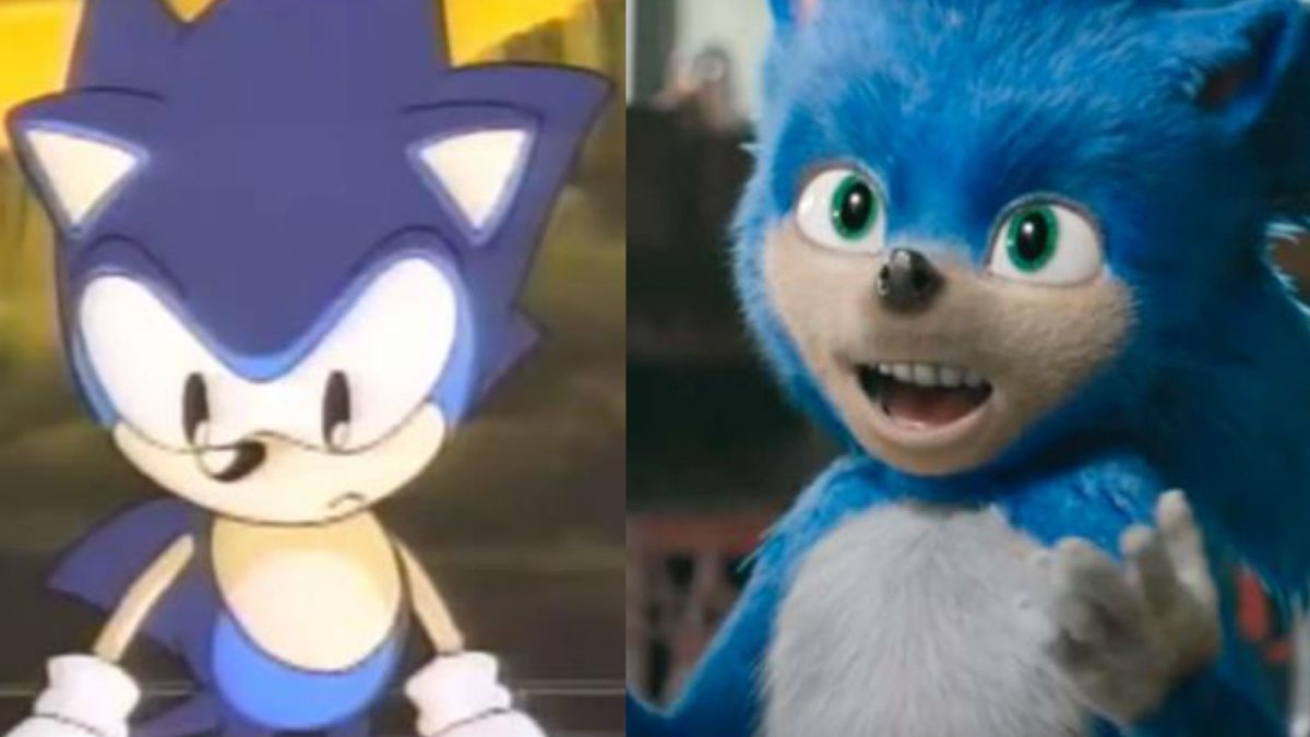 Why was Sonic The Hedgehog's original movie design changed