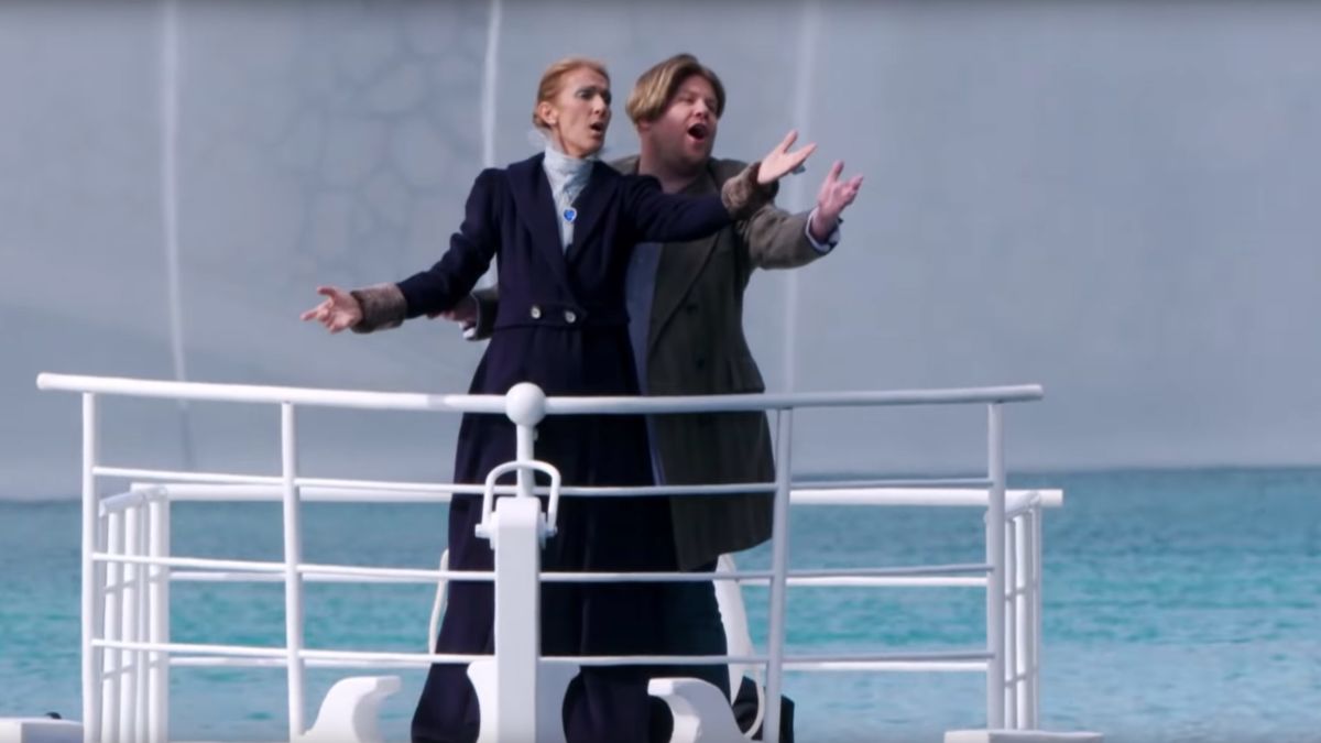 Celine Dion and James Corden recreate 'Titanic' scene | CNN