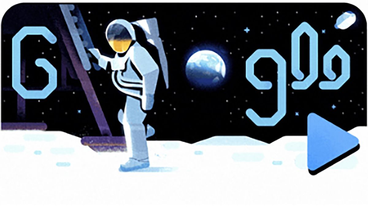 Google lança Doodle comemorando os 50 anos com narração de Mike Collins