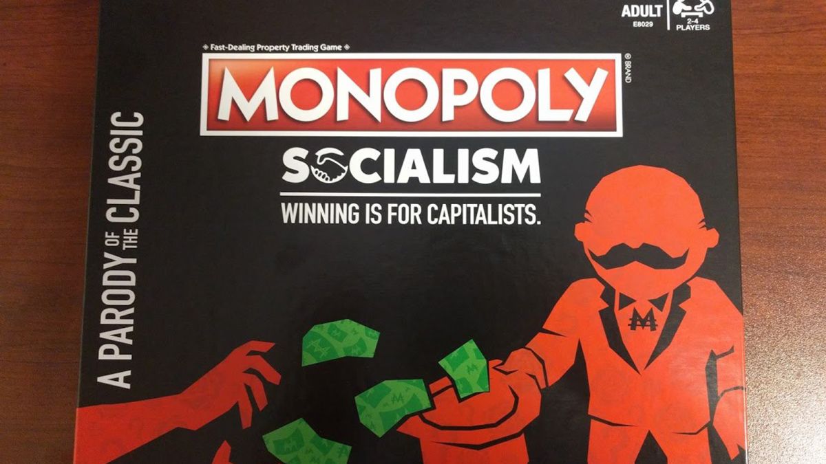 HASBRO MONOPOLY SPECIAL EDITION SOCIALISM WINNING IS FOR CAPITALISTS BOARD GAME 