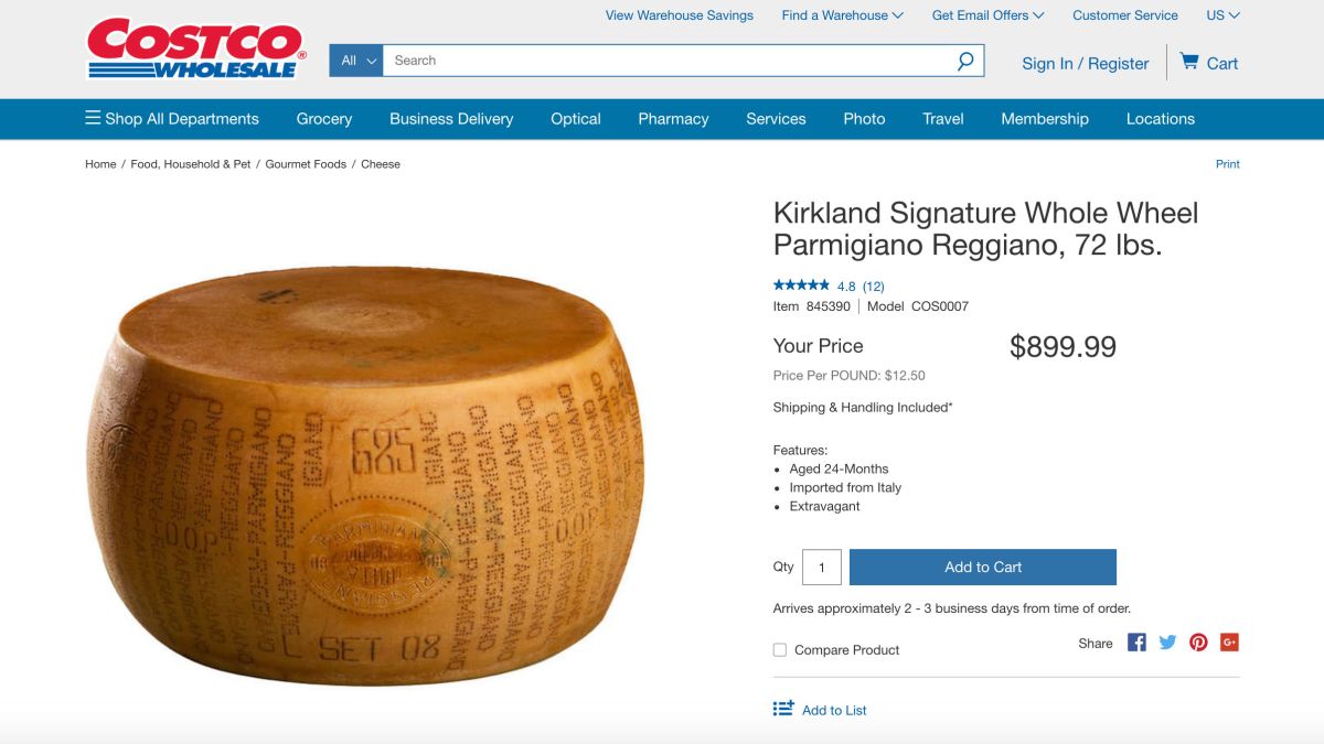 That S A Real Deal On A Cheese Wheel Costco Is Selling A 72 Pound Wheel Of Parmigiano Reggiano Cnn,How Much Do Horses Cost To Maintain