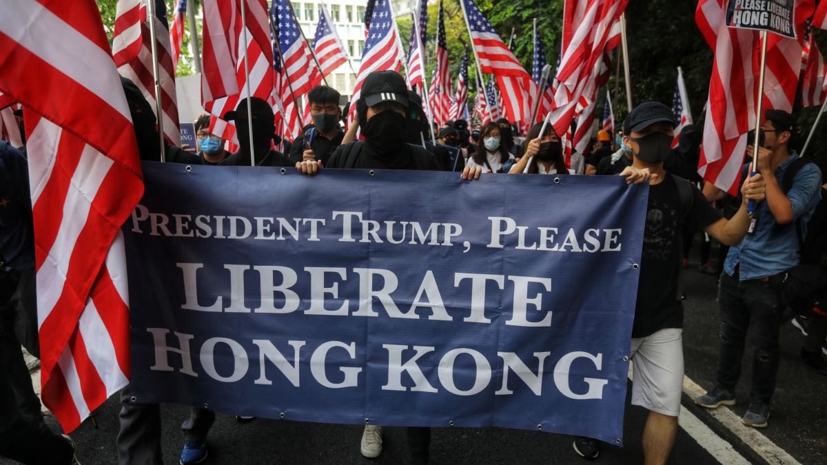 China gets propaganda win on Hong Kong from Trump's protest response