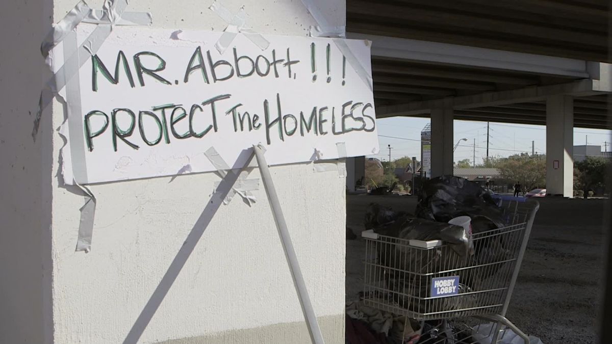 Texas Governor Takes On Austin Over Homelessness Issue Cnn