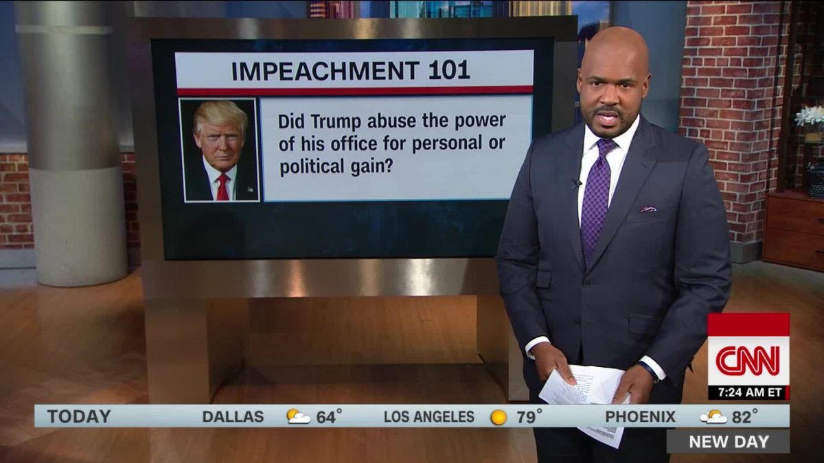 Cnn S Victor Blackwell Breaks Down The Impeachment Probe Cnn Video