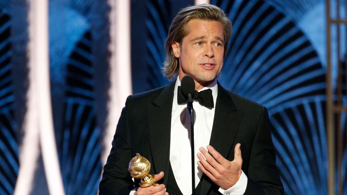 Brad Pitt S Globes Speech That Titanic Reference And Jennifer Aniston S Laugh Cnn