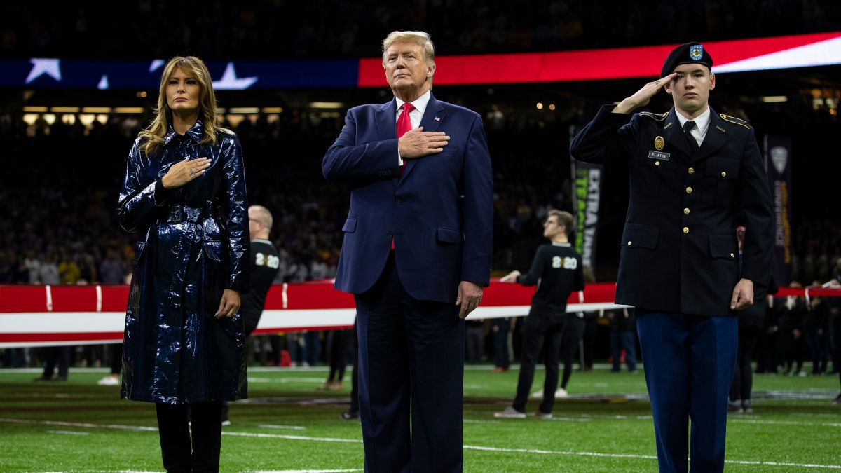 Trump Shares Video of LSU Football Players Dancing at White House