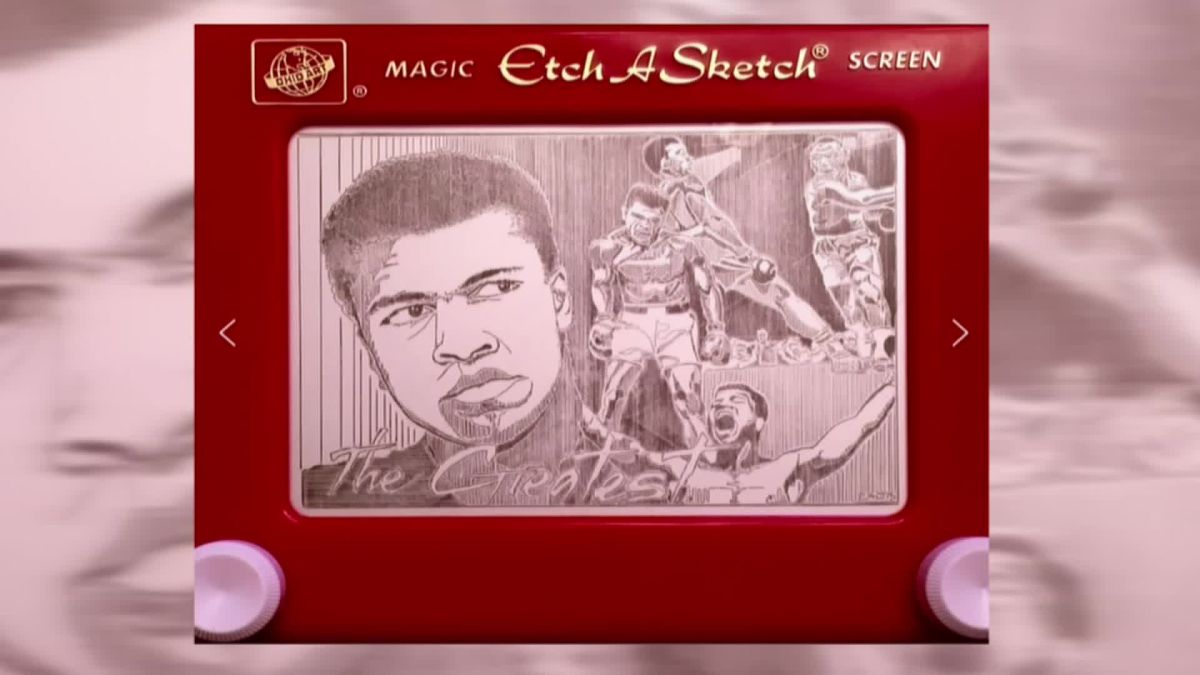 Etch A Sketch Artist Makes Masterpieces On 90s Kids Toy  Localish   YouTube