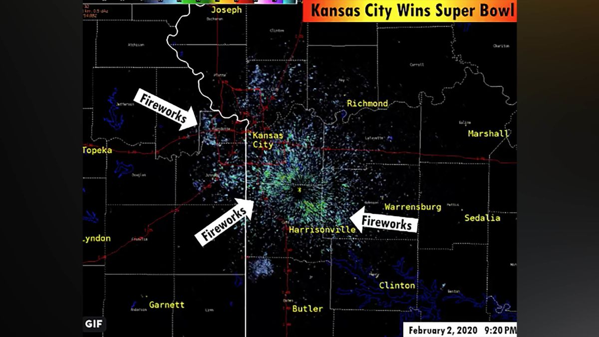 Kansas Weather Radar Map Kansas City's Super Bowl celebrations could be seen on weather 