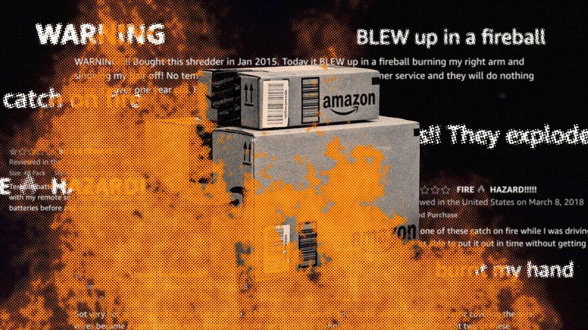 Dozens of 's own products have been reported as dangerous -- melting,  exploding or even bursting into flames. Many are still on the market