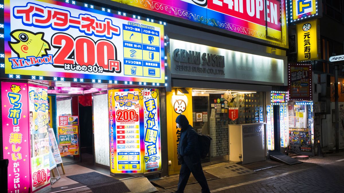 When your home is a Japanese internet cafe, but the coronavirus pandemic forces you out image picture pic