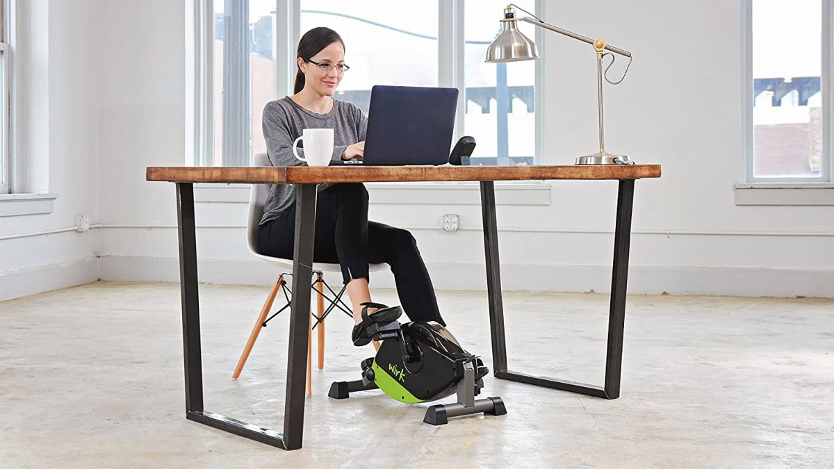 exercise bike under desk