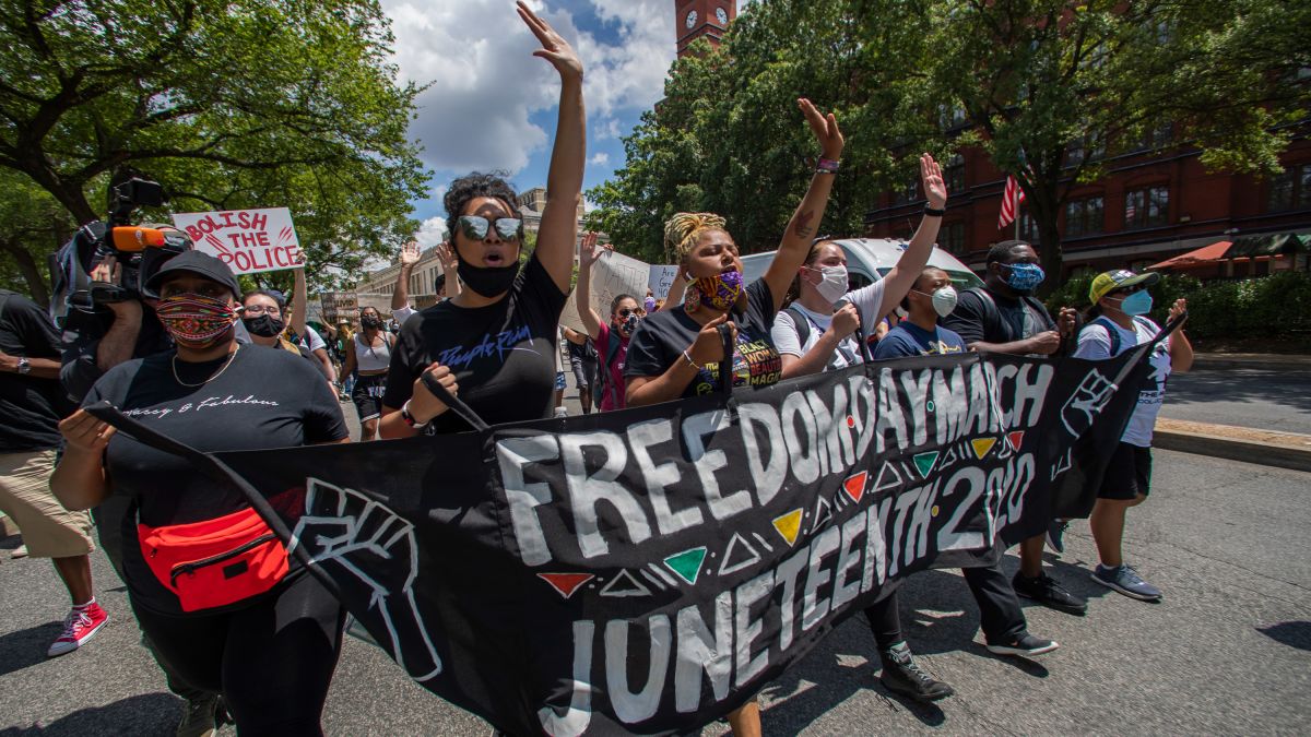 Juneteenth Amid Nationwide Rallies And Celebrations More Cities States And Universities Designate It An Official Holiday Cnn