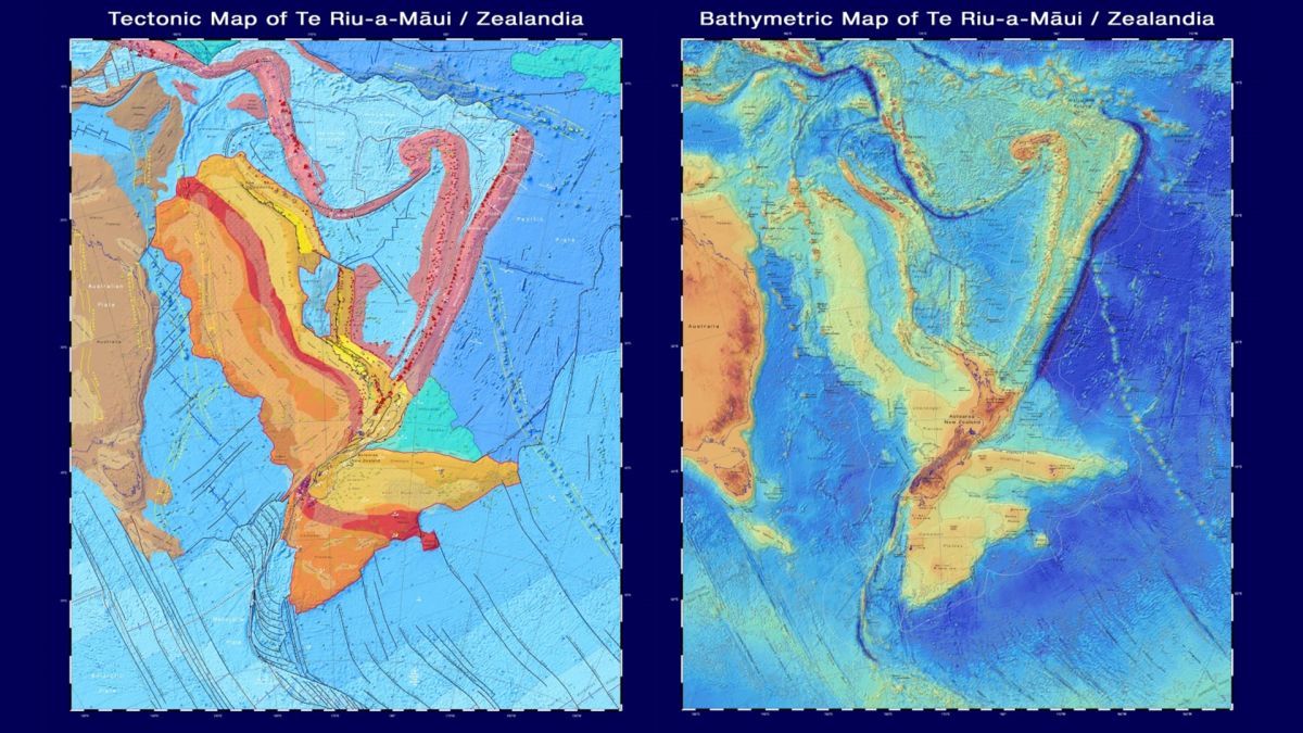 New Zealand Continent Map Zealandia: New Maps Reveal New Zealand's Lost Underwater Continent - Cnn