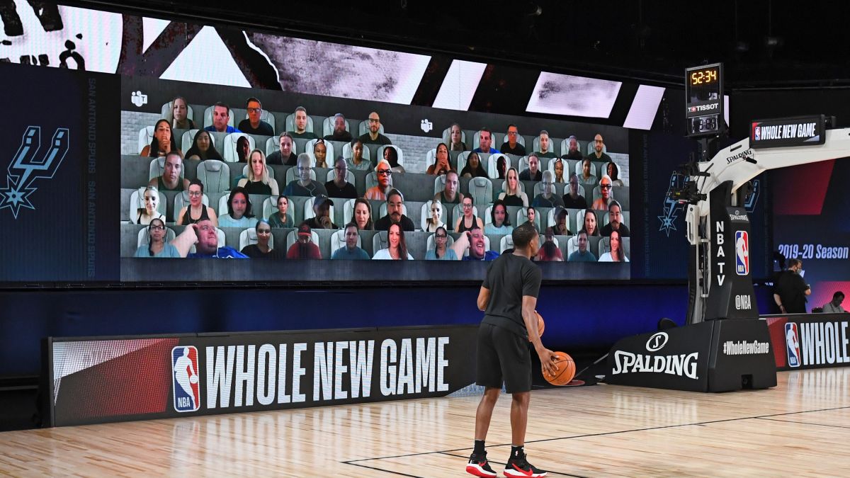 The NBA will use artificial intelligence and a tap-to-cheer app feature to  help fans stuck at home get in the game - CNN