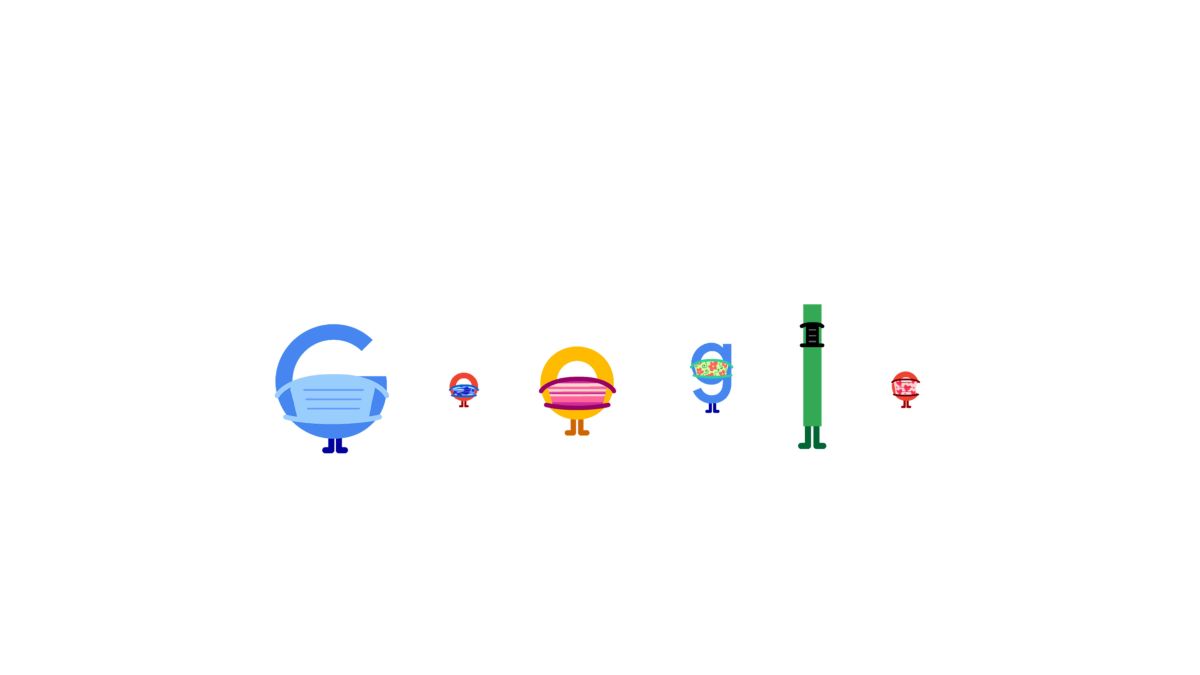 Prevenção Covid-19: Google cria Doodle para incentivar o uso de máscaras