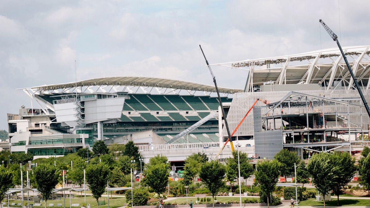 Paul Brown Stadium home of the Cincinnati Bengals football team in