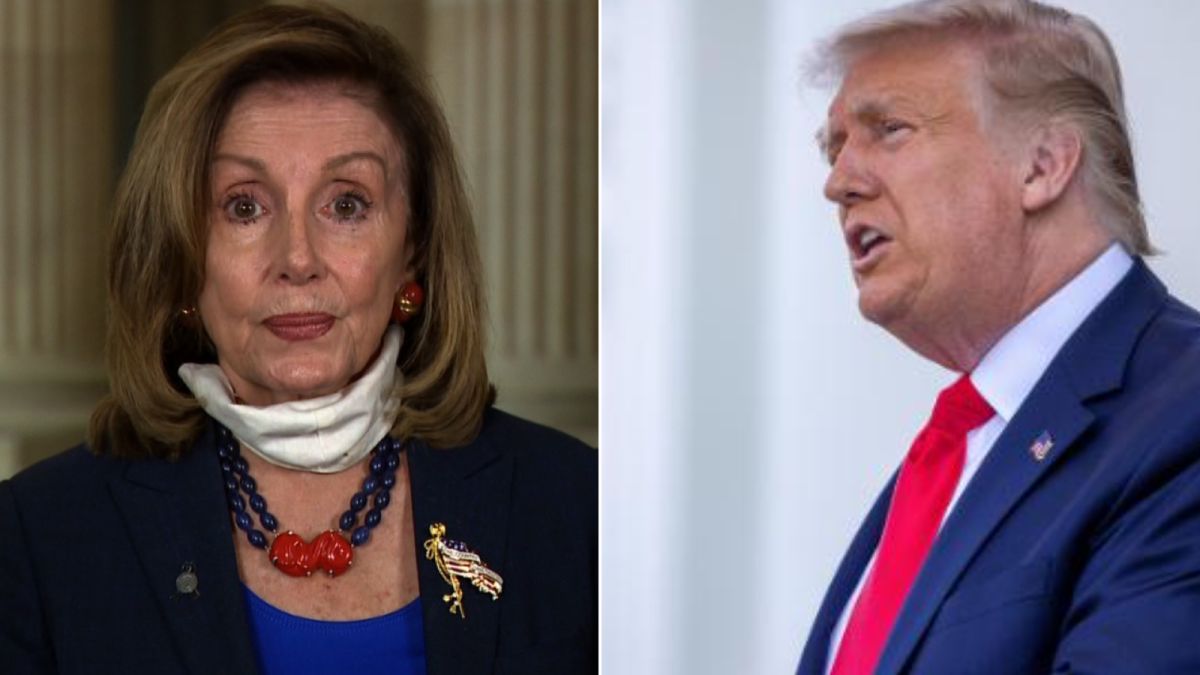 Pathetic': Nancy Pelosi on Donald Trump tweet blasting Democrats over  stimulus bill - CNN Video