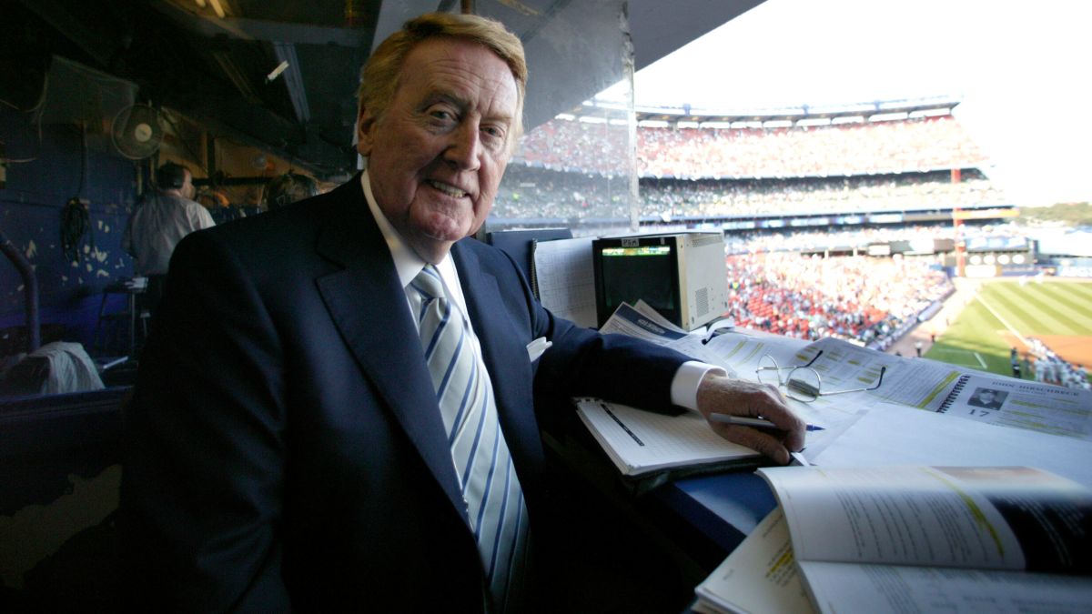 SEE IT: Legendary baseball broadcaster Vin Scully sums up D-Day 71 years  later at Dodgers-Cardinals game – New York Daily News