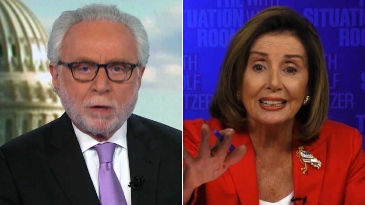 WATCH: Nancy Pelosi Loses It With Probably the Nicest Man at CNN, Wolf Blitzer