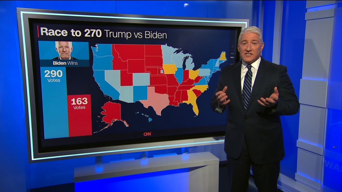 Cnn Us Election Poll John King Breaks Down Latest Electoral College Projections Between Trump And Biden Cnn Video