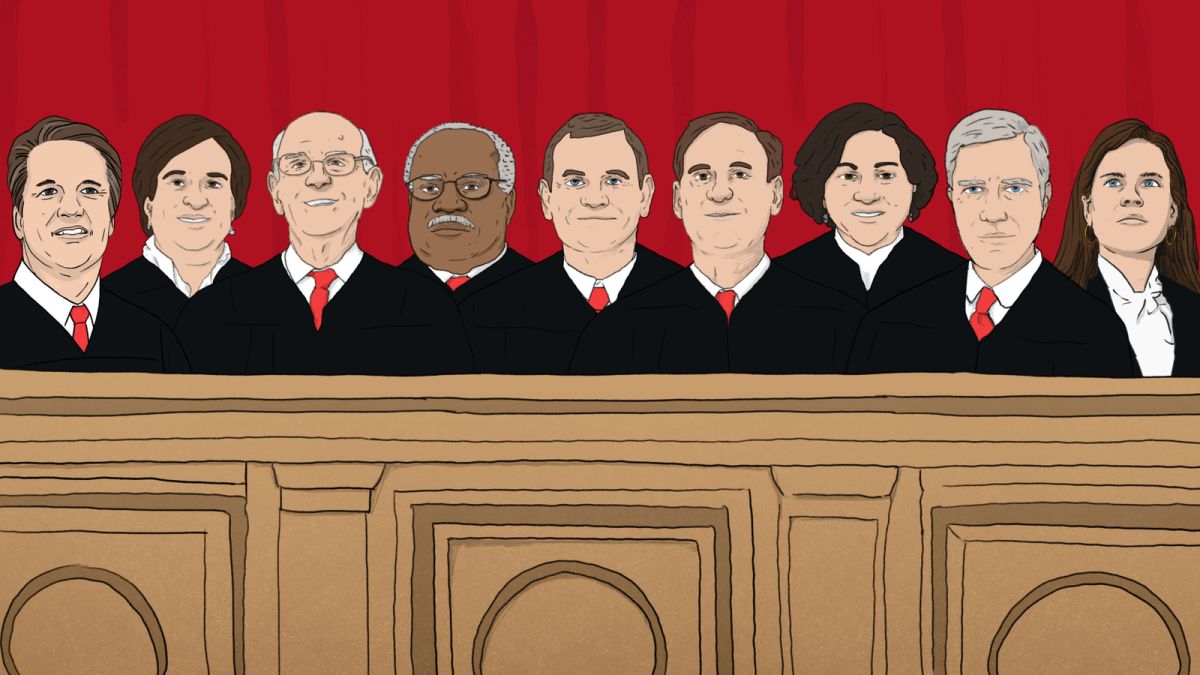 The 9 current justices of the US Supreme Court