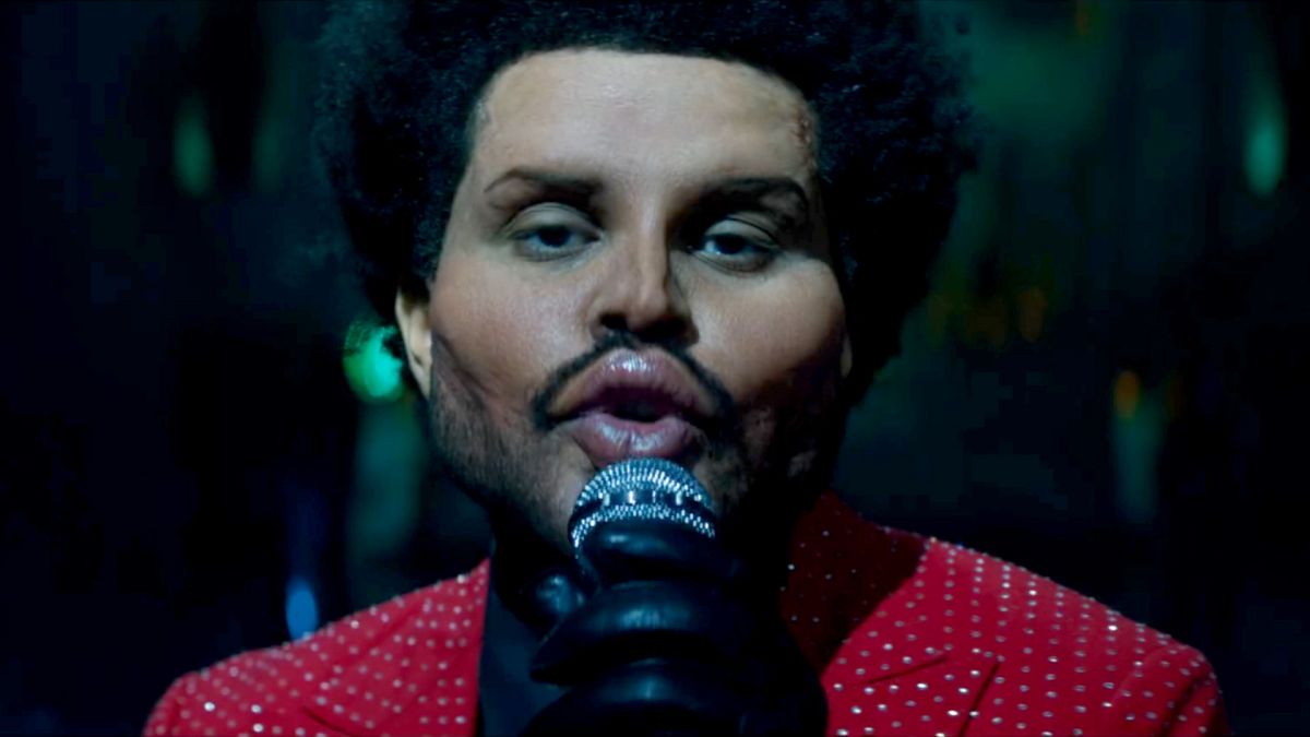 The Weeknd reveals altered face in new music video