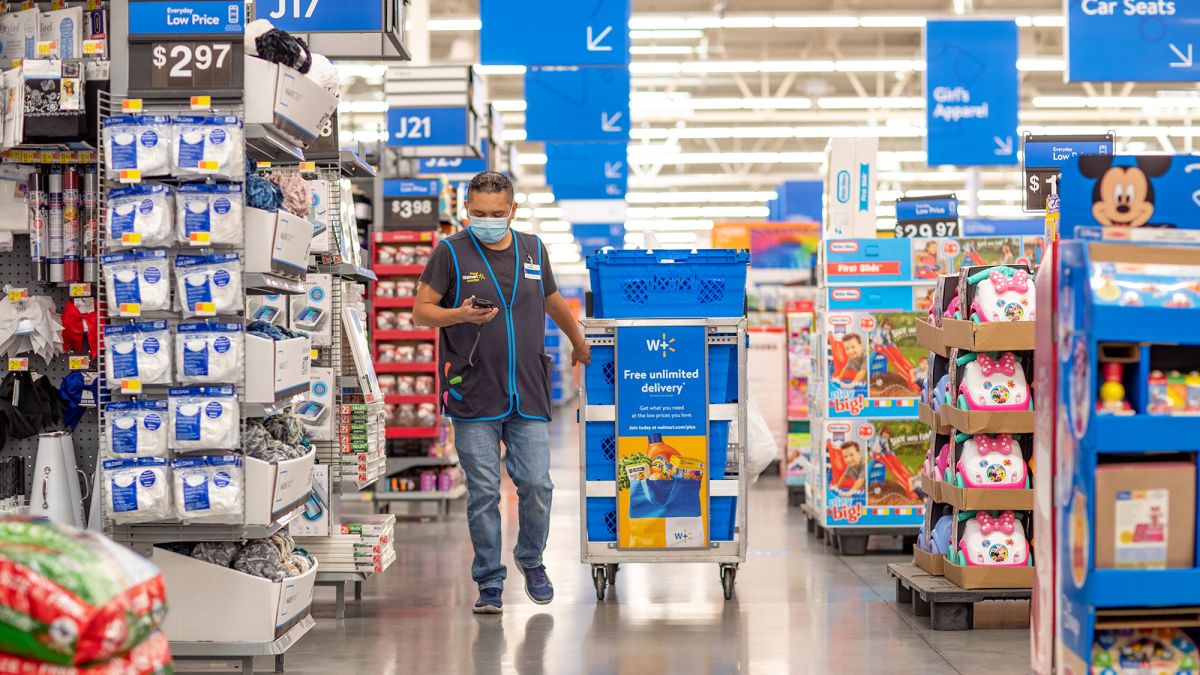 Why do Walmart shoppers enter on the left and exit on the right