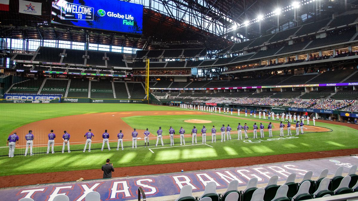 Globe Life Park, the home field of the Texas Rangers Major League
