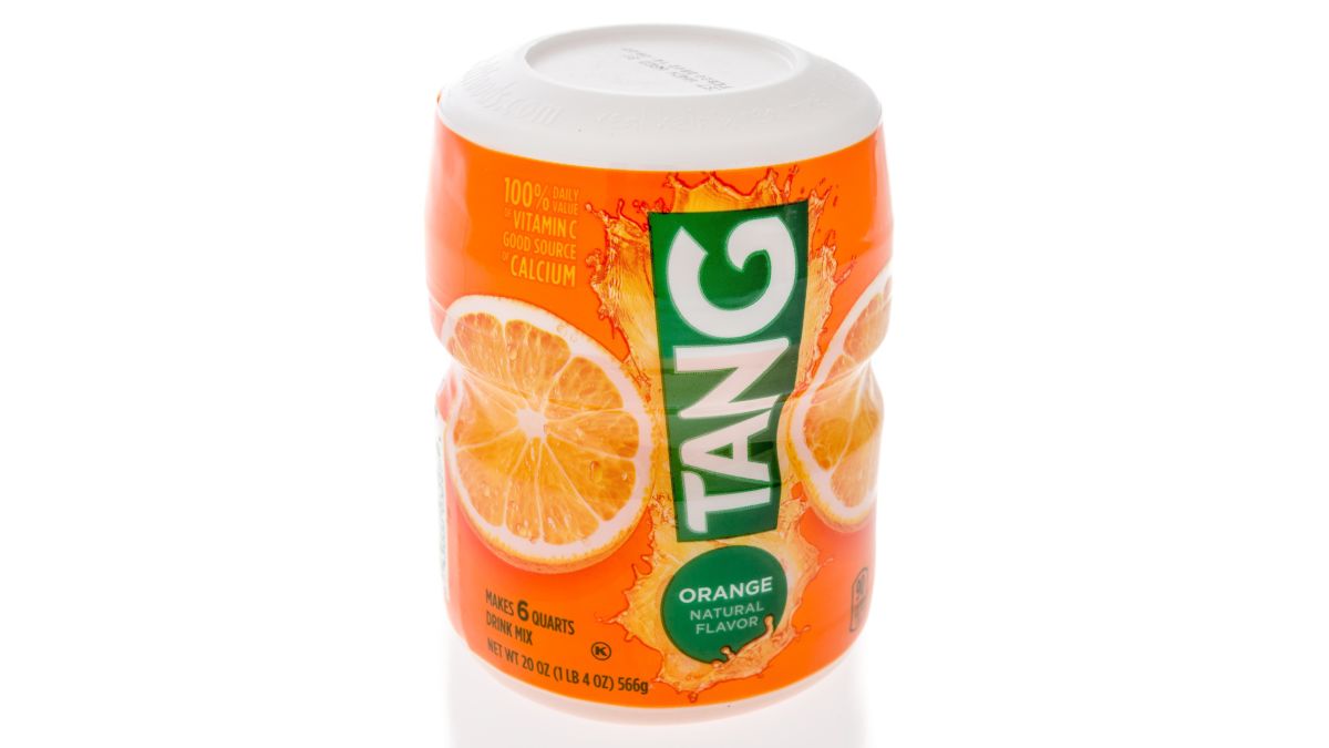 Tang fruit-flavored drink from a brand name of instant fruit flavored  drinks owned by Mondelēz International Stock Photo - Alamy