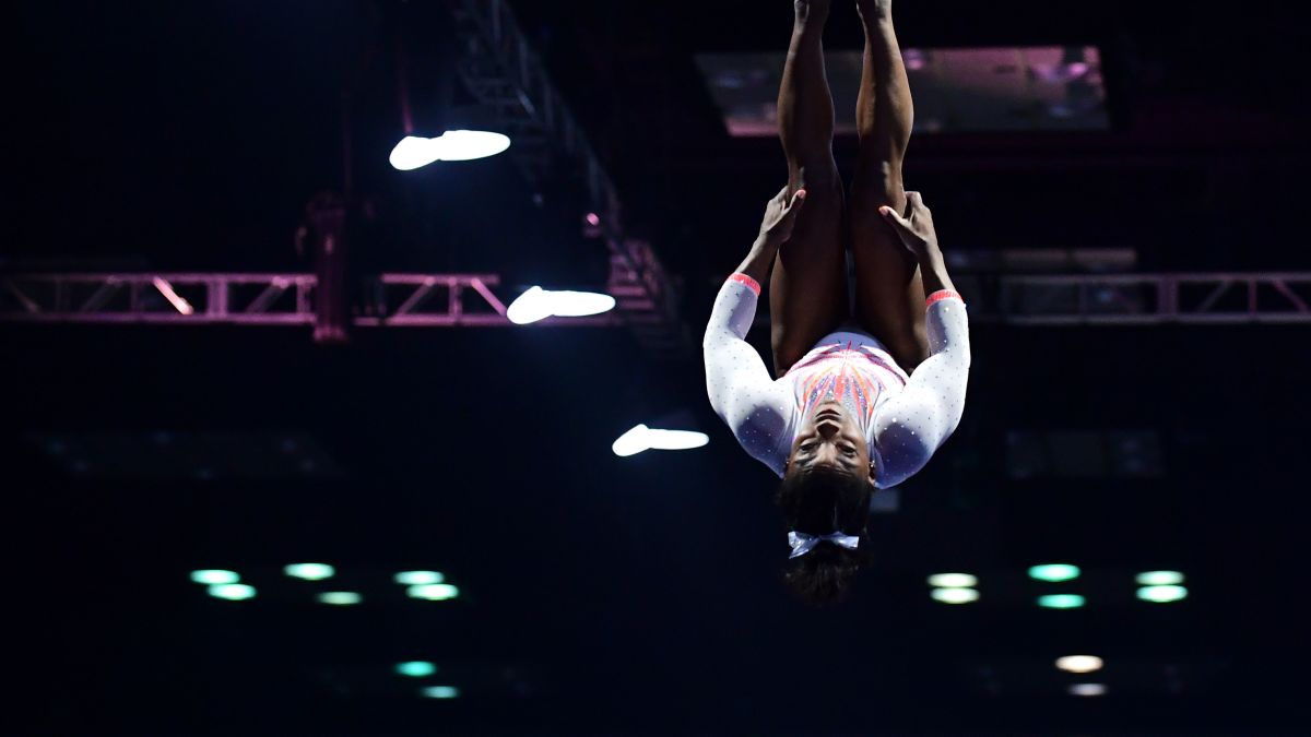 Simone Biles became first woman to land the Yurchenko double pike