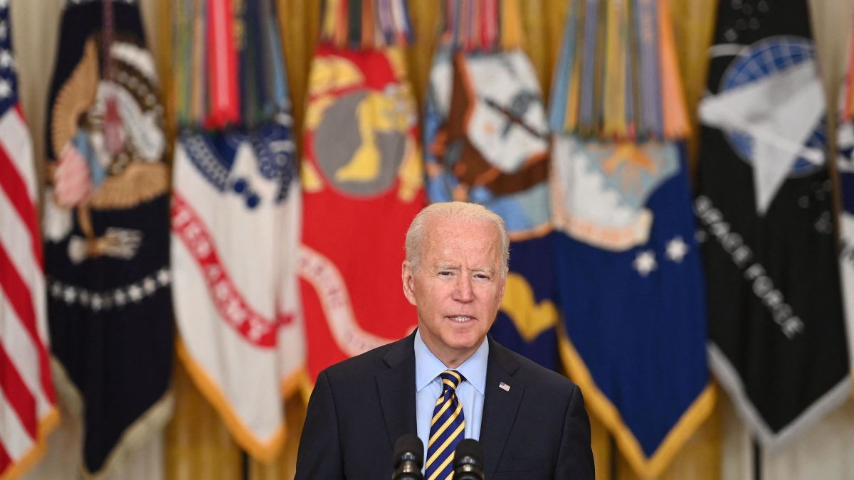 Biden Defends Pulling Us Out Of Afghanistan As Taliban Advances We Did Not Go To Afghanistan To Nation Build Cnnpolitics