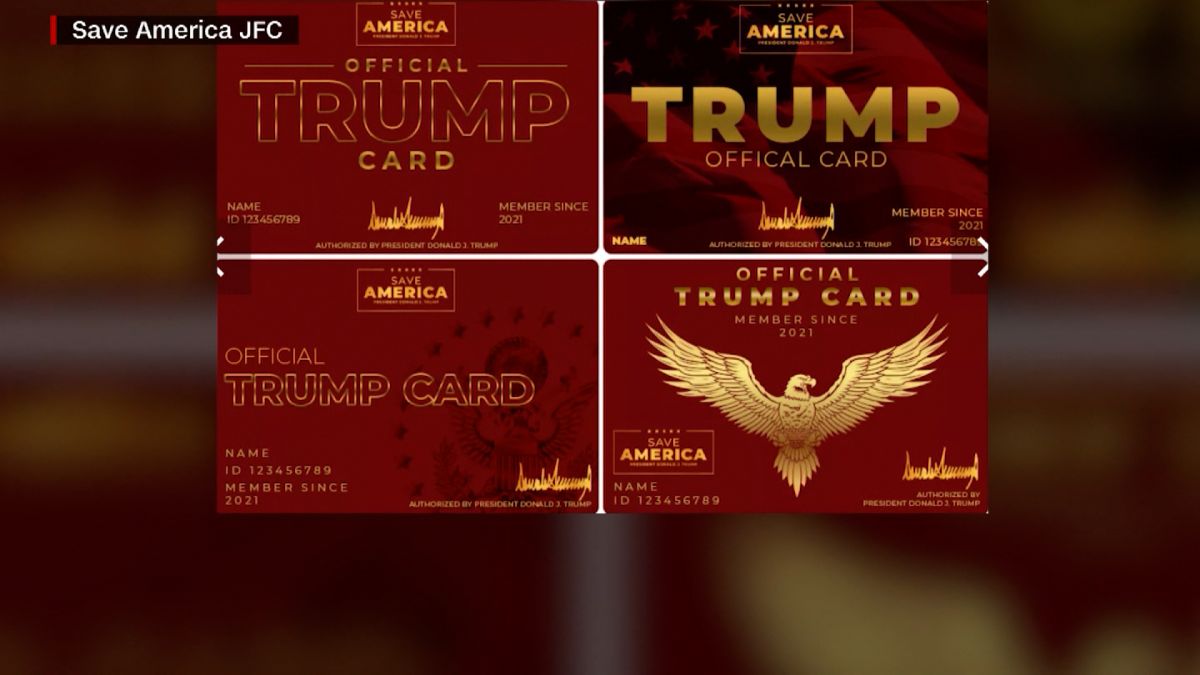 Trump Pac Offers Actual Trump Cards For His Supporters Cnn Video