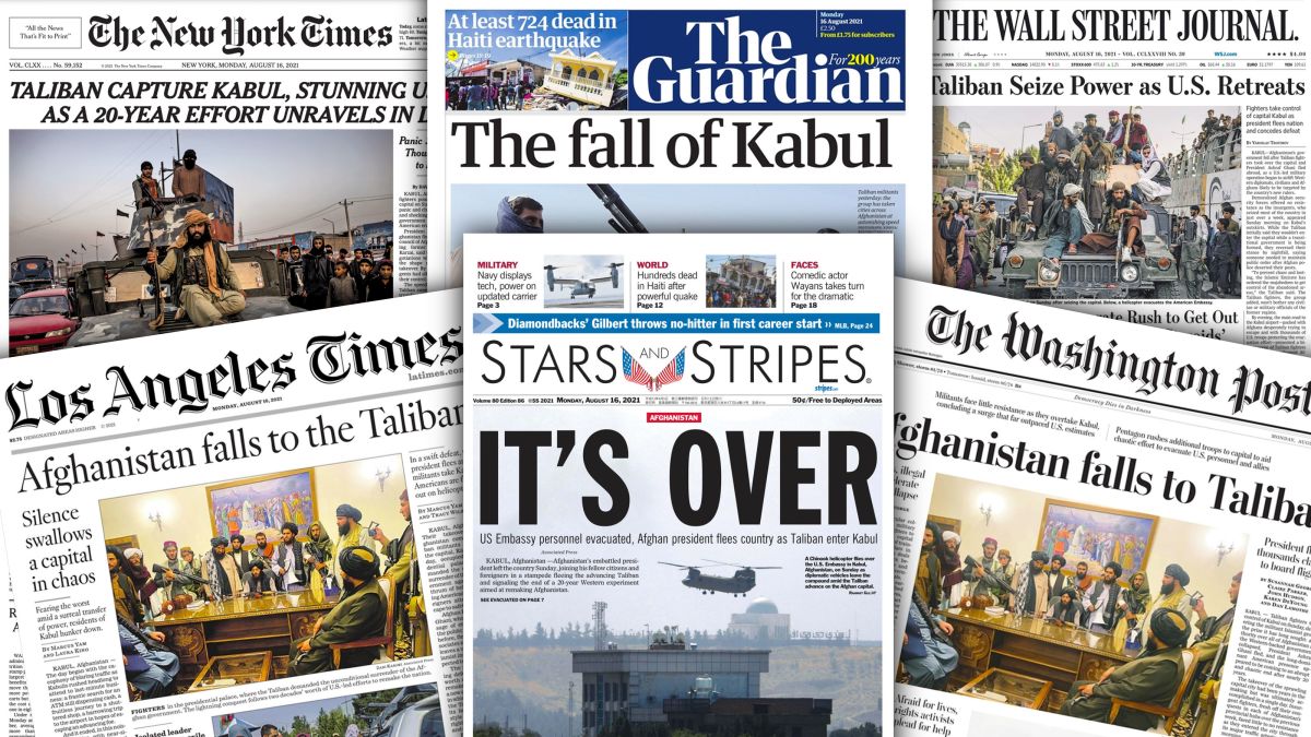 How newspaper front pages covered the fall of Afghanistan to Taliban forces  - CNN