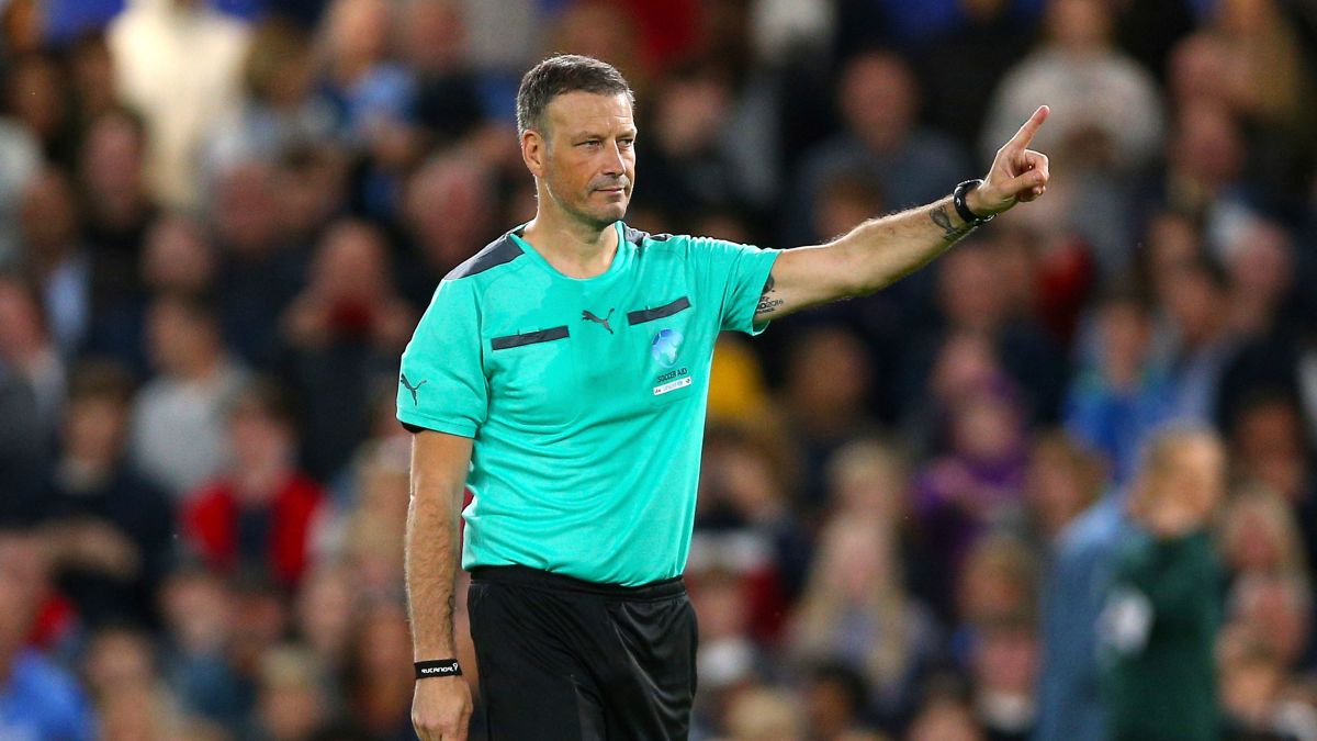 Football history made as referee Clattenburg has yellow card Uno
