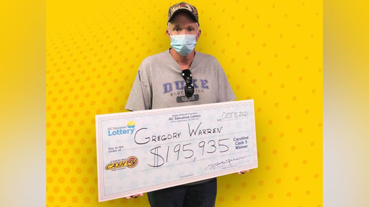 North Carolina man buys lottery ticket during halftime of