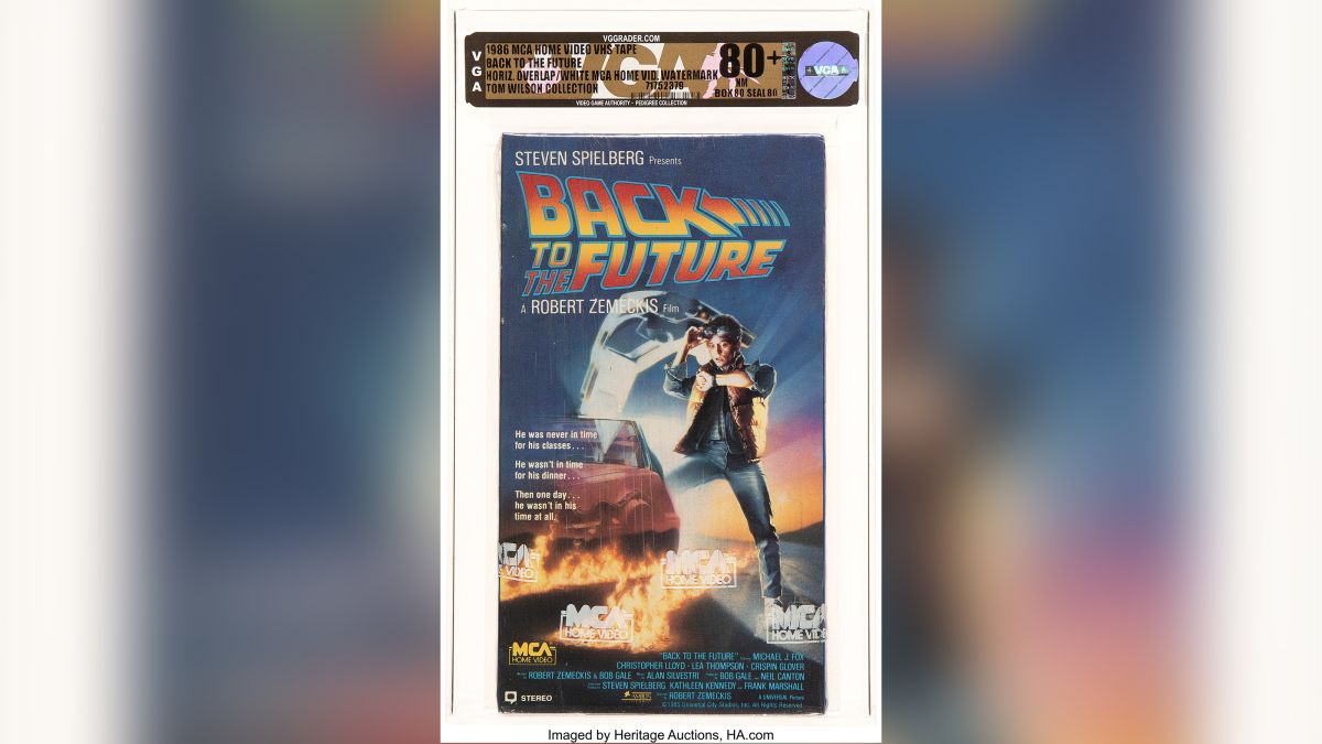 VHS copy of 'Back To the Future' sells for $75,000, setting a new auction  record